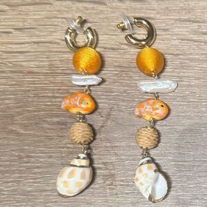 Mignonne Gavigan Gold and Orange Earrings